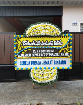 Papan Bunga Duka di Binjai Kota